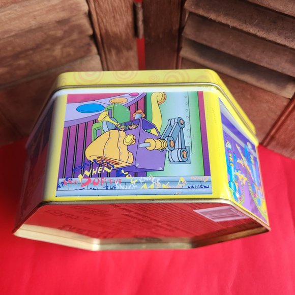 Willy Wonka Embossed Limited Edition Hexagonal Gift Tin Nerds Runts Laffy Taffy - Picture 6 of 7